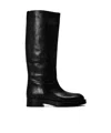Paris Texas Solid Color Knee High Boots In Black