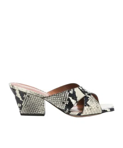 PARIS TEXAS SQUARE TOE HIGH-HEELED SANDALS