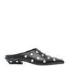 Paris Texas Studded Pointed Toe Mule In Black