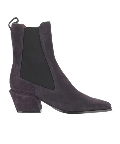 Paris Texas Square-toe Ankle Boots In Purple