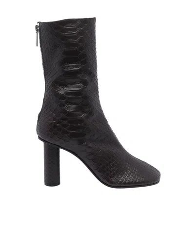 Paris Texas Square-toe Ankle Boots In Black