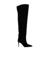 Paris Texas Stiletto 100mm Thigh-length Suede Boots In Black