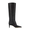 Paris Texas Croc-embossed Leather Boots In Black