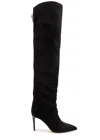Paris Texas Stiletto 85 Suede Over-the-knee Boots In Black