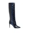 Paris Texas Stiletto 85mm Leather Boots In Black