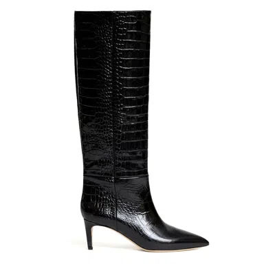 Paris Texas Stiletto Boot 60 In Black