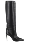Paris Texas Leather Pointed-toe Knee-high Boots In Black