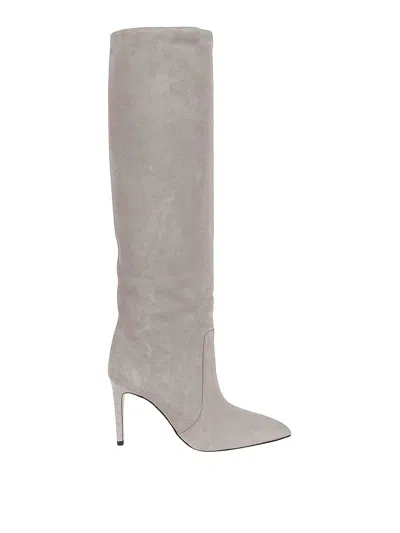 Paris Texas Stiletto Boot 85 In Gray