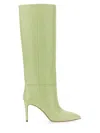 Paris Texas Knee-high 85 Stiletto Boots In Green
