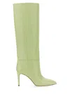 Paris Texas Knee-high 85 Stiletto Boots In Green