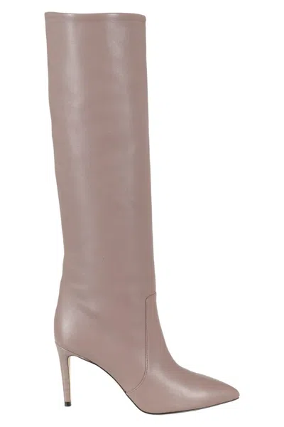 Paris Texas Stiletto Boot 85 In Taupe