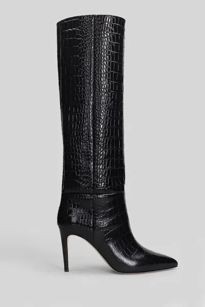 Paris Texas Stiletto Boot 85 High Heels Boots In Black
