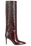 Paris Texas Coco Knee High Boots In Rouge Noir