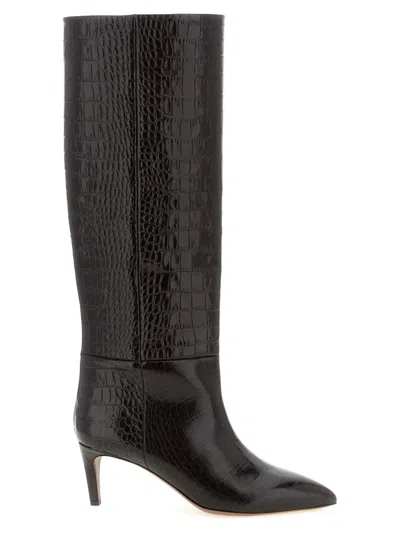 Paris Texas Stiletto Boot In Black
