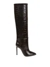 Paris Texas Stiletto Boot High Heels Boots In Bordeaux Leather In Brown
