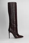 Paris Texas Stiletto Boot High Heels Boots In Brown