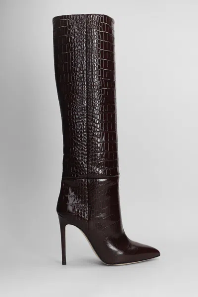 Paris Texas Stiletto Boot High Heels Boots In Brown