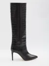 Paris Texas Stiletto Boots In Black