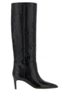 Paris Texas Stiefel Mit Kroko-effekt In Black