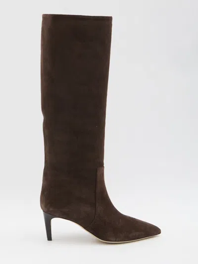 Paris Texas Stiletto Boots In Brown