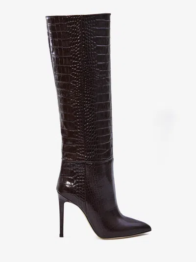 Paris Texas Stiletto Boots In Brown
