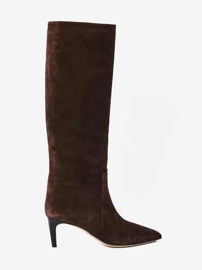 Paris Texas Stiletto Boots In Brown