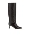Paris Texas Croc-effect Leather Boots In Brown