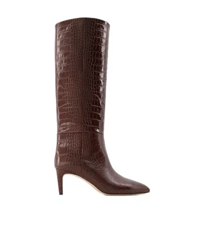 Paris Texas Stiletto Boots In Brown