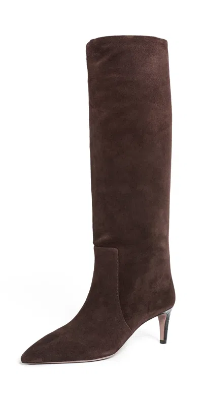 Paris Texas Stiletto Boots Cioccolato In Brown