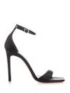 Paris Texas Stiletto Heel Sandal In Black