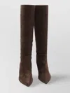 Paris Texas Stiletto Knee-high Tube Boots In Brown