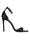 Paris Texas Stiletto Heel Sandal In Black