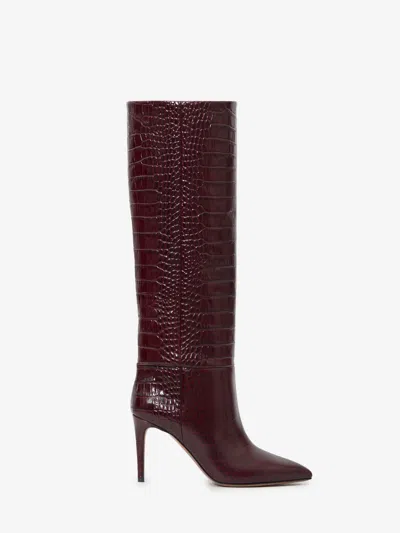 Paris Texas Stivale Stiletto 85 Rouge Noir In Burgundy