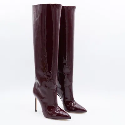 PARIS TEXAS PARIS TEXAS DARK RED LEATHER BOOTS