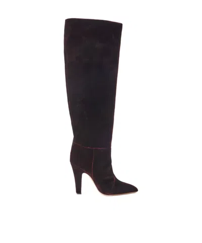 Paris Texas Straight Shaft Knee-high Tall Boots In Brown