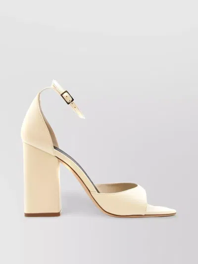 Paris Texas Strap Heel Toe Sandals In Orange