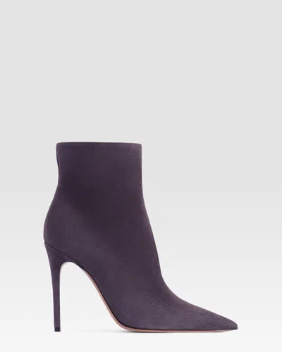 Paris Texas Suede Ankle Boot In Purple