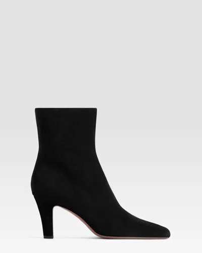 Paris Texas Suede Ankle Boot In Black