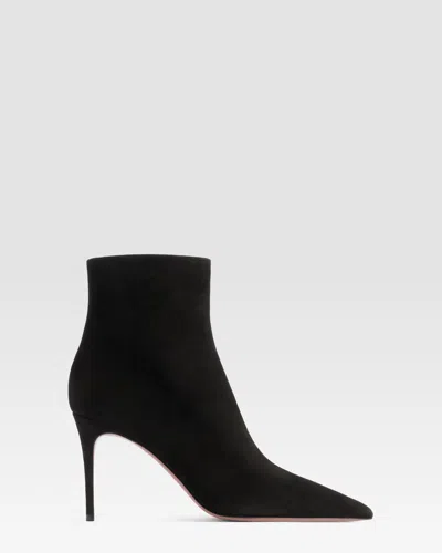Paris Texas Suede Ankle Boot In Black