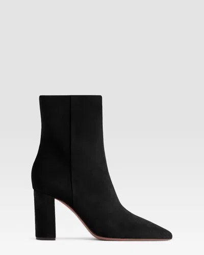 Paris Texas Suede Ankle Boot In Black