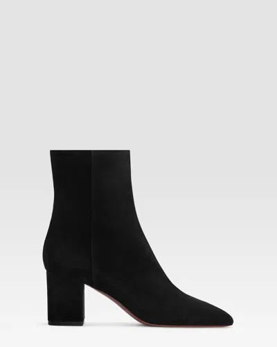 Paris Texas Suede Ankle Boot In Black