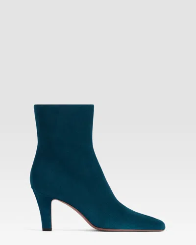 Paris Texas Suede Ankle Boot In Blue