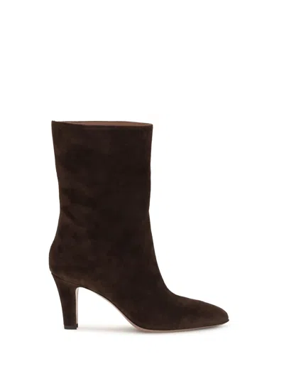 Paris Texas Suede Ankle Boot In Animal Print
