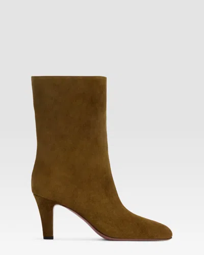 Paris Texas Suede Ankle Boot In Tundra