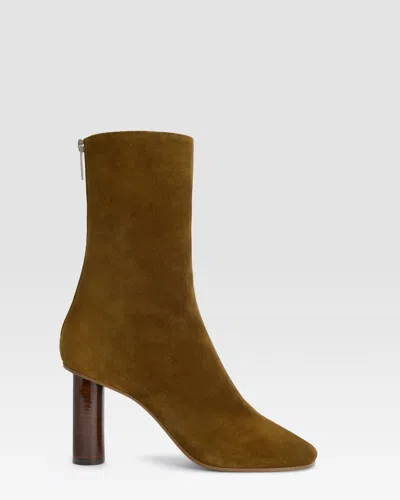 Paris Texas Suede Ankle Boot In Tundra