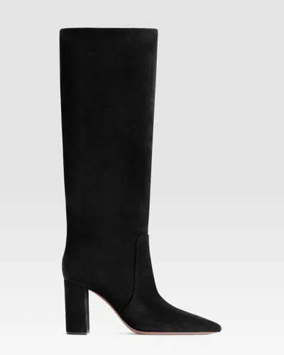 Paris Texas Suede Boot In Black