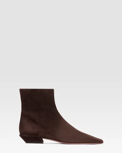 Paris Texas Suede Boot In Brown