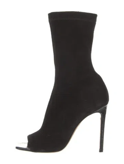 Pre-owned Paris Texas Suede Boots In Black