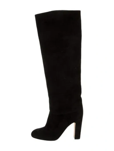 Pre-owned Paris Texas Suede Boots In Black