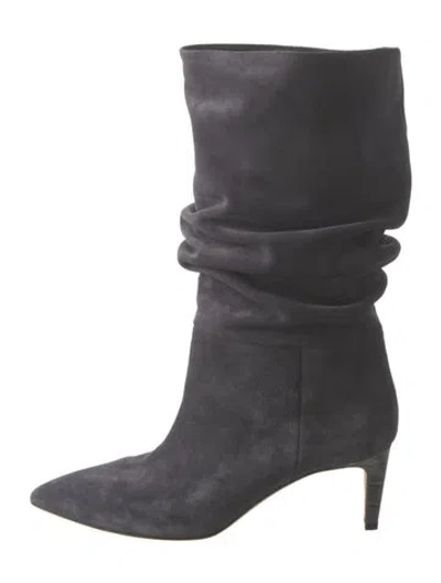 Pre-owned Paris Texas Suede Boots In Black